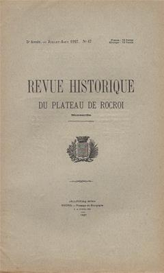 Revue Historique du Plateau de Rocroi N° 47