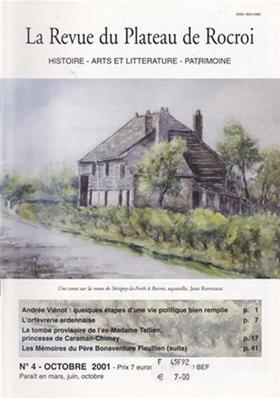 La Revue du Plateau de Rocroi N° 4 octobre 2001