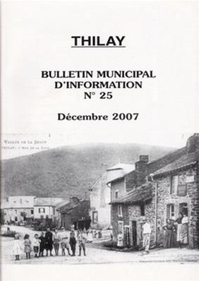 Bulletin municipal Thilay N° 25