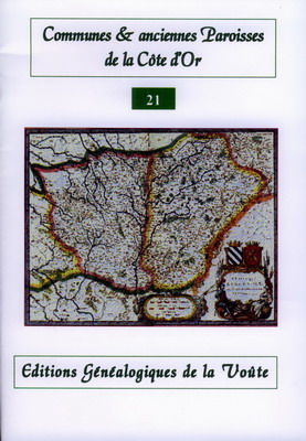 Communes et anciennes paroisses de la Côte d'Or