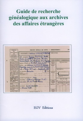 Guide de recherche généalogique aux archives des affaires étrangères