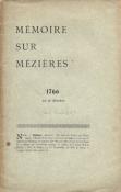 Mémoire sur Mézières , 1766 le 31 octobre