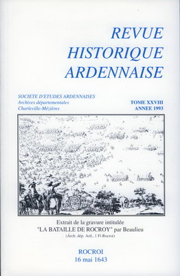 Revue Historique Ardennaise 1993 N° 28