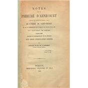Notes sur le Prieuré d'Arnicourt, Abbé JBE Carré