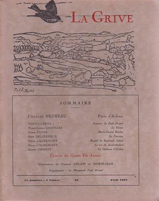 La Grive N° 36, avril 1937