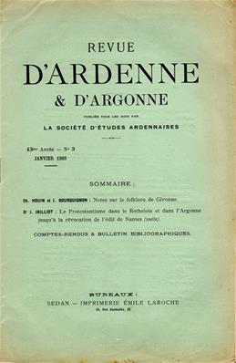 Revue d'Ardenne et d'Argonne 1906 N° 3