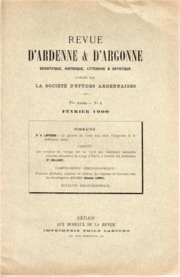 Revue d'Ardenne et d'Argonne 1900 N° 4