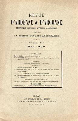 Revue d'Ardenne et d'Argonne 1900 N° 7