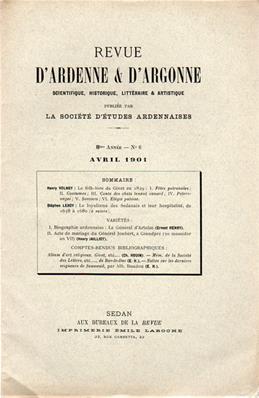 Revue d'Ardenne et d'Argonne 1901 N° 6