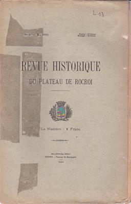 Revue Historique du Plateau de Rocroi N° 3
