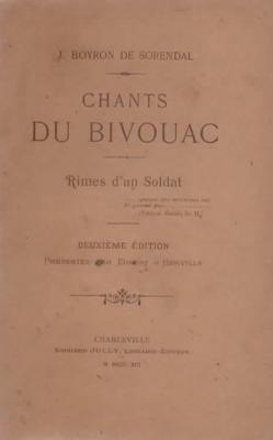 Chants du bivouac, J. Boyron de Sorendal