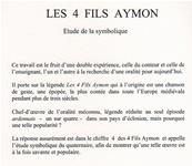 Les 4 fils Aymon, étude de la symbolique, philippe Vaillant