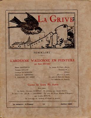 La Grive N° 17, juillet 1932