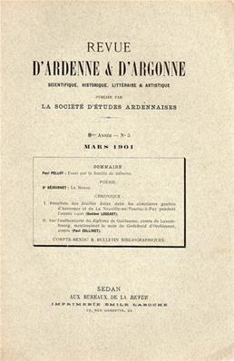 Revue d'Ardenne et d'Argonne 1901 N° 5