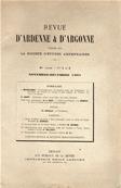 Revue d'Ardenne et d'Argonne 1901 N° 1 / 2