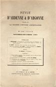Revue d'Ardenne et d'Argonne 1901 N 1 / 2