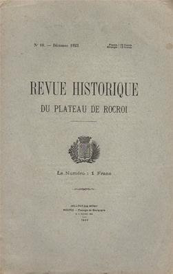 Revue Historique du Plateau de Rocroi N° 10