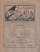 La Grive N° 1, octobre 1928