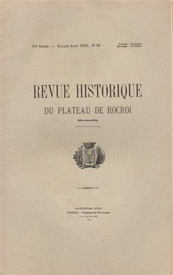 Revue historique du plateau de Rocroi N° 95
