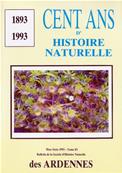 Cent ans d'histoire naturelle 1893.1993