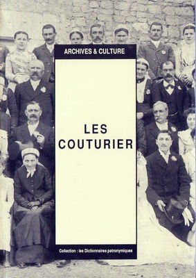 Dictionnaire patronymique : Les Couturier