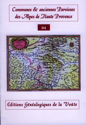 Communes et anciennes paroisses des Alpes de Haute Provence