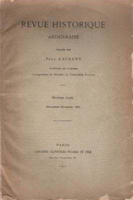 Revue Historique Ardennaise novembre - décembre 1901