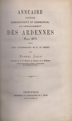 Annuaire du département des Ardennes pour 1871