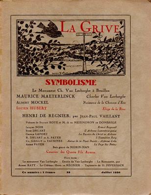 La Grive N° 33, juillet 1936