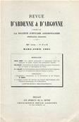 Revue d'Ardenne et d'Argonne 1905 N° 5 / 6