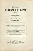 Revue d'Ardenne et d'Argonne 1905 N° 7 / 8