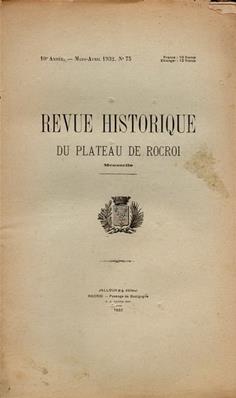 Revue Historique du Plateau de Rocroi N° 75