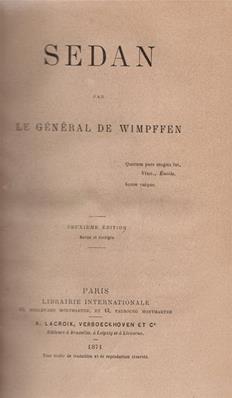 Sedan, Général de Wimpffen