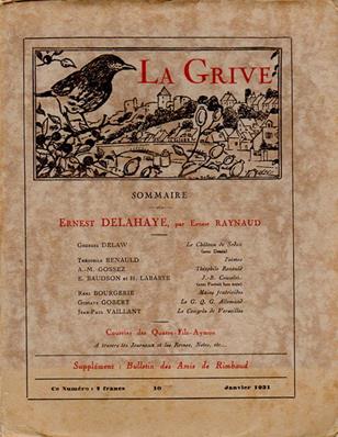 La grive N° 10, janvier 1931