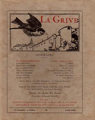 la Grive N° 16 avril 1932