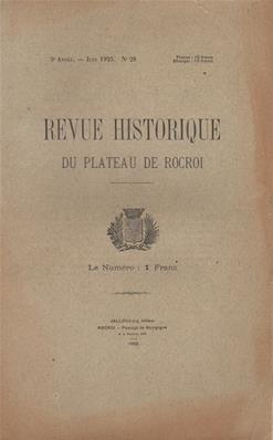 Revue historique du plateau de Rocroi N° 28