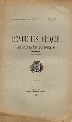 Revue Historique du Plateau de Rocroi N° 71