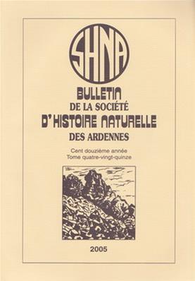 Bulletin de la Société d'Histoire Naturelle des Ardennes N° 95