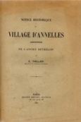 Notice historique du village d'Annelles, E Thellier