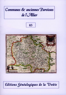 Communes et anciennes paroisses de l'Allier