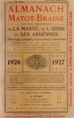 Almanach Matot Braine 1926-1927