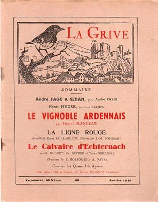 La Grive N° 60, janvier 1949