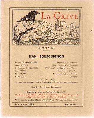 La Grive N° 80, janvier 1951