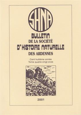 Bulletin de la Société d'Histoire Naturelle des Ardennes N° 91