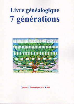 Livre généalogique 7 générations à remplir