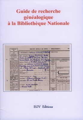 Guide de recherche généalogique à la Bibliothèque Nationale