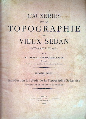 Causeries sur la topographie du Vieux Sedan: topographie