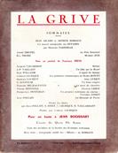 La Grive N° 119.120, juillet-décembre 1963