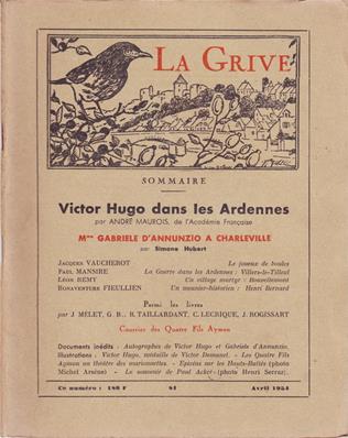 La Grive N° 81, avril 1954