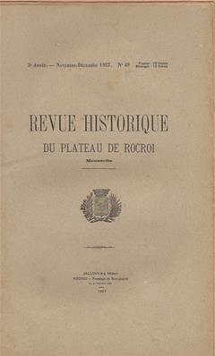 Revue Historique du Plateau de Rocroi N° 49